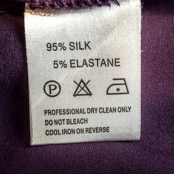 Hobbs Purple Silk Charmeuse Blouse - Picture 6 of 7